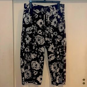 Hester & Orchard linen blend capri palazzo pants size medium